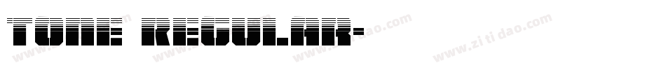 Tone Regular字体转换